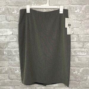 Garfield & Marks Striped MIDI Straight Skirt